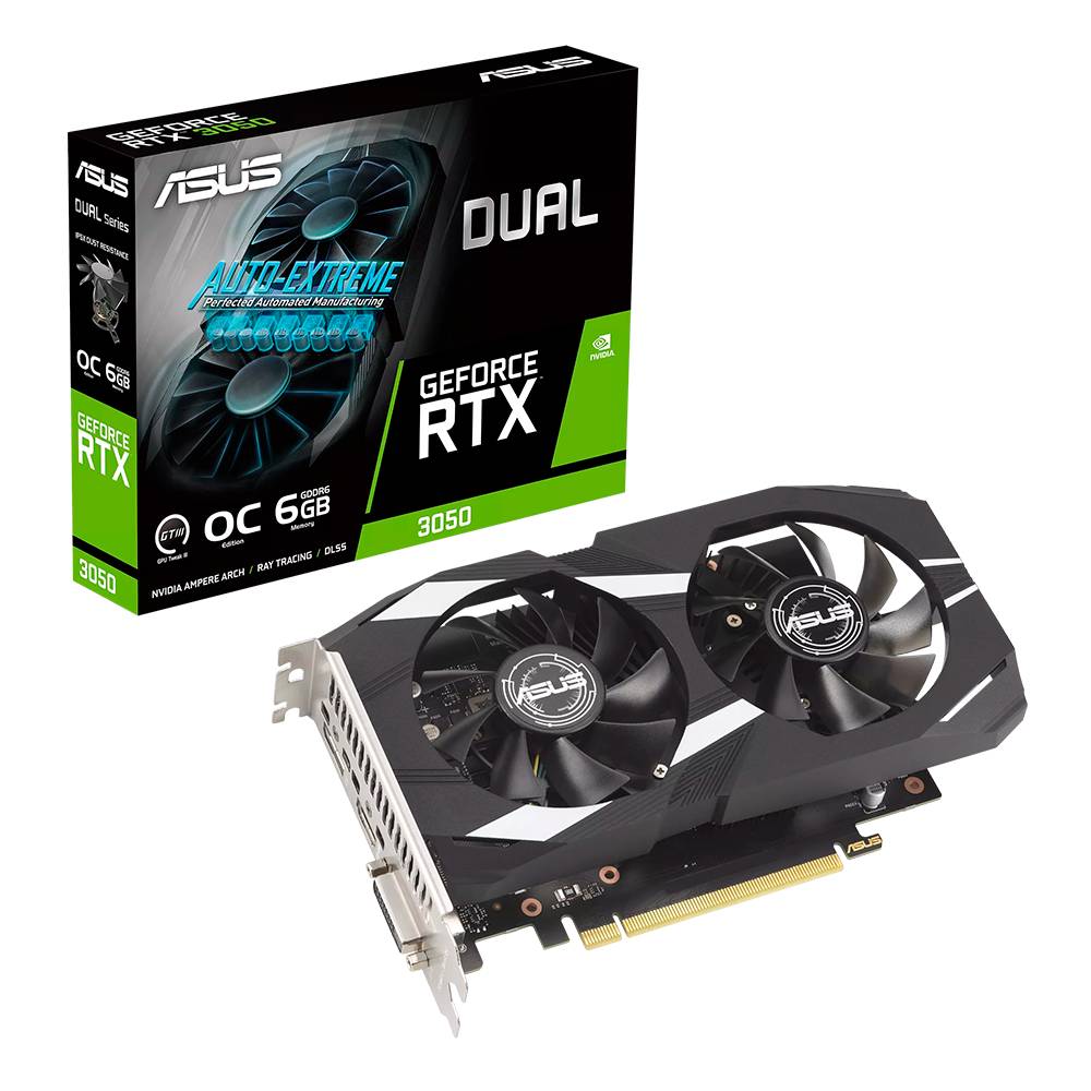 Tarjeta de video ASUS DUAL-RTX3050-6G